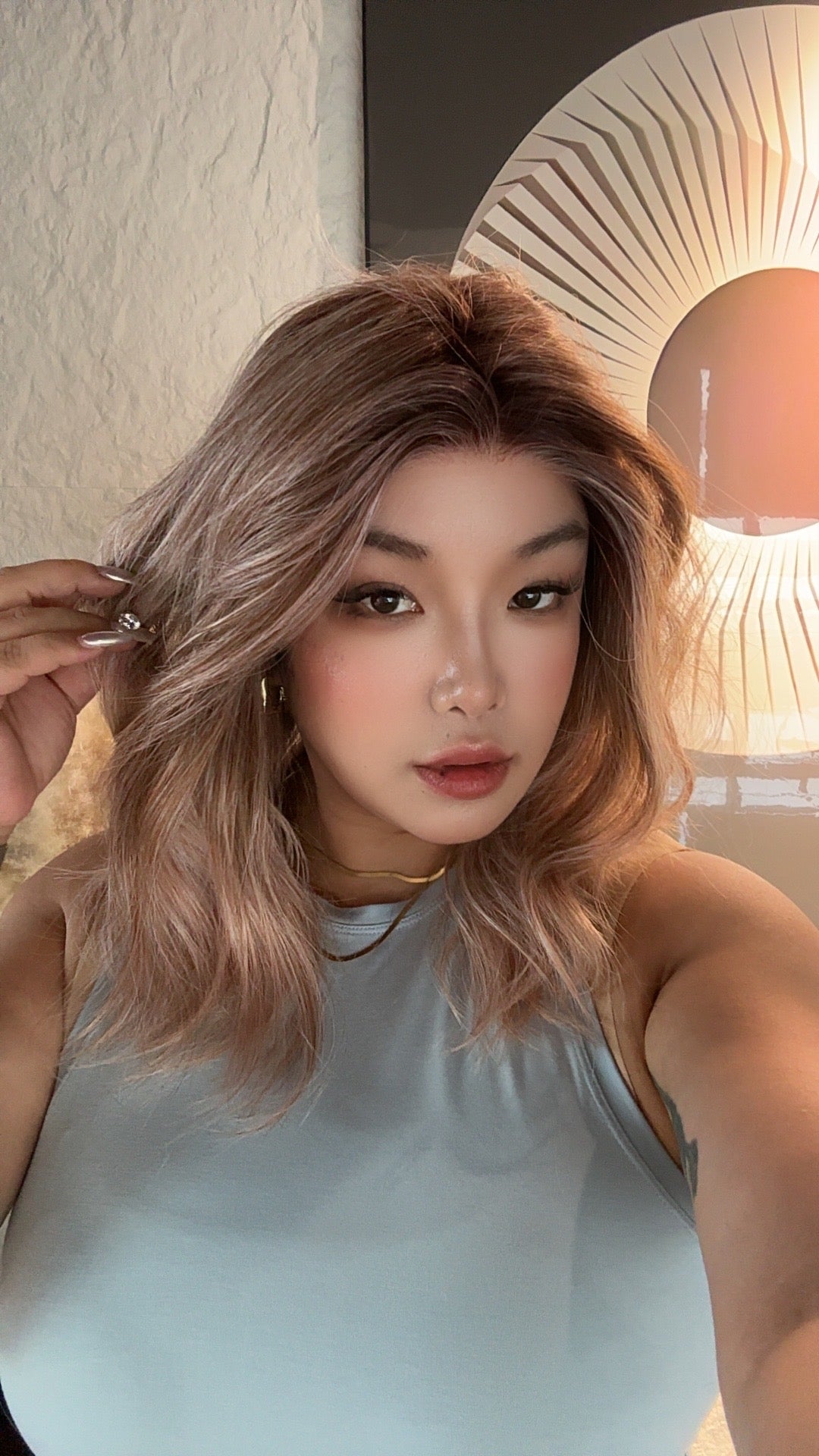 [PRE-ORDER] JBEXTENSION 18 Inches Apricot Pre-Cut Snowflake Lace Frontlace Glueless Wig TAYLOR【PERMATEASE】【BENDY EAR TABS】