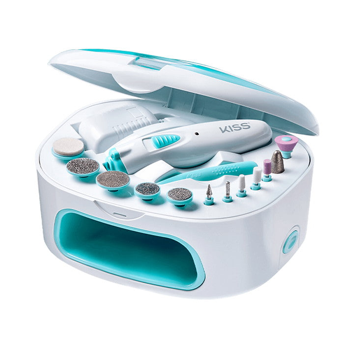 Kiss New York Power File x Nail Dryer - ALL IN ONE NAIL KIT