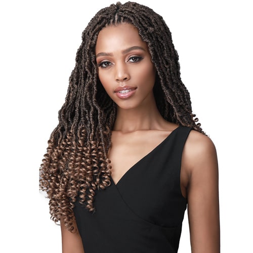 Bobbi Boss Pre-Made Loop Crochet Braid - NU LOCS CURLY TIPS 18" 2X