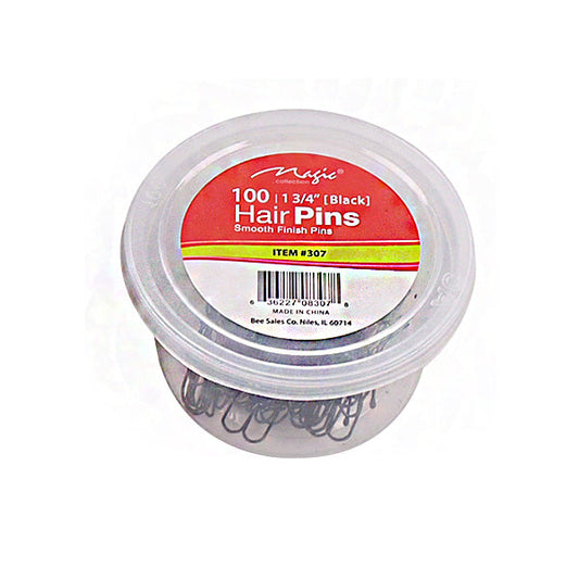 Magic Ball Tip Hair Pins 1 3/4" 100pcs Black Jar