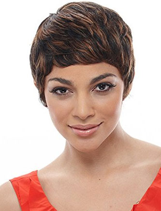 Janet Collection 100% Human Hair Wig MOMMY STRAIGHT or SHORT STOP