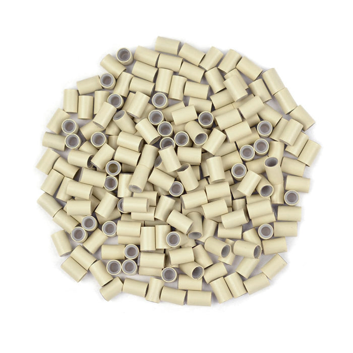 Eve Premium Silicone Lined i-Tip Hair Extension Links Beads Tube - MICRO RINGS 50 PCS (6 mm)