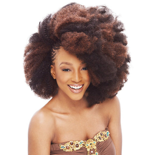 Janet Collection Noir 2 in 1 Value Pack Crochet Braid - AFRO KINKY BULK 24"