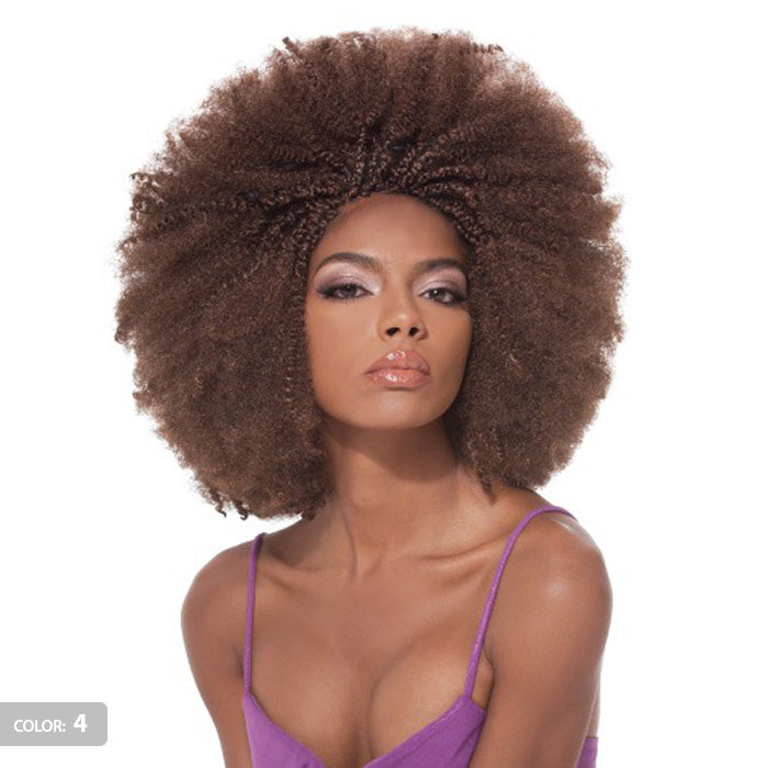 Janet Collection Noir 2 in 1 Value Pack Crochet Braid - AFRO KINKY BULK 24"