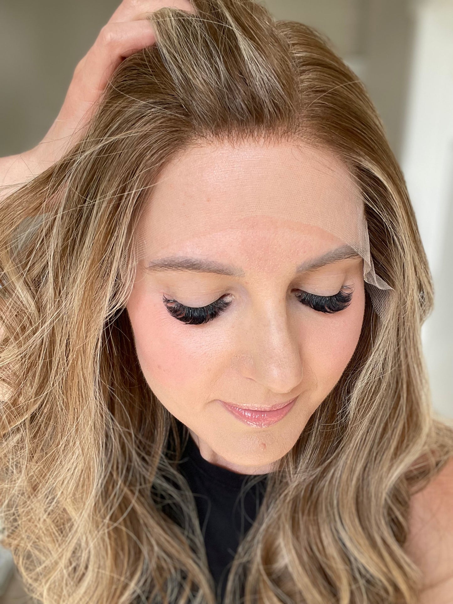 RESERVED: 23" Chava Luxury Cap Lace Top Wig (M) (FINAL SALE)