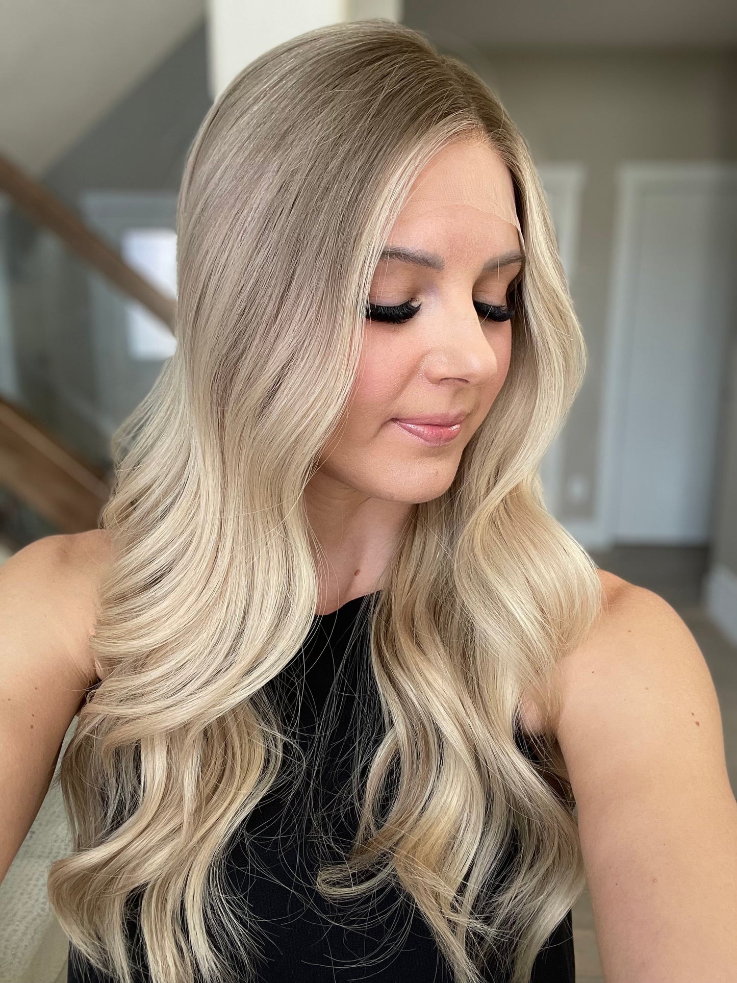 Reserved for Zennette - 25" Ashley Luxury Cap Lace Top Wig (M)