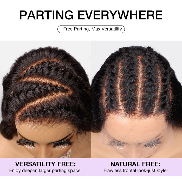 Blonde Highlight Deep Wave Virgin Human Hair 13X6 Full HD Lace Frontal Wigs