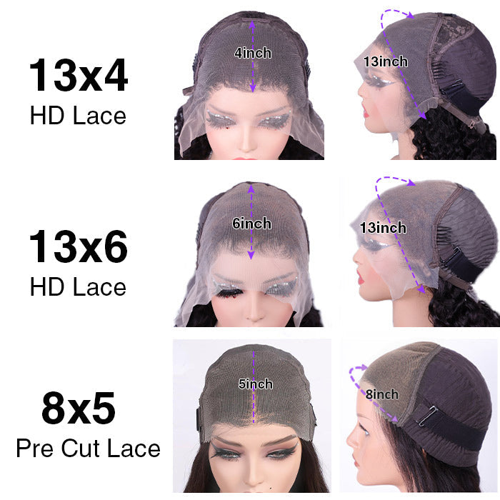 Blonde Highlights HD Lace Frontal Wigs 13x4/13x6 Glueless Straight Wigs Black Wig with #613 Blonde Highlight