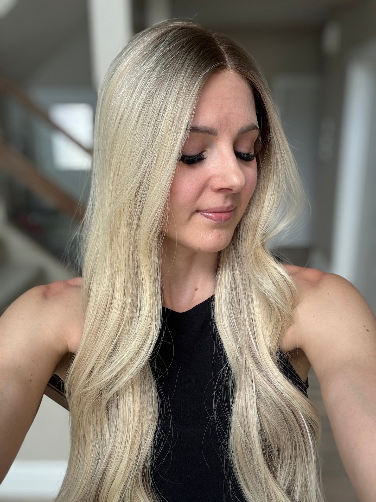 RESERVED FOR ZENNETTE - 26" Ashley Luxury Cap Lace Top Wig (M) May 29th