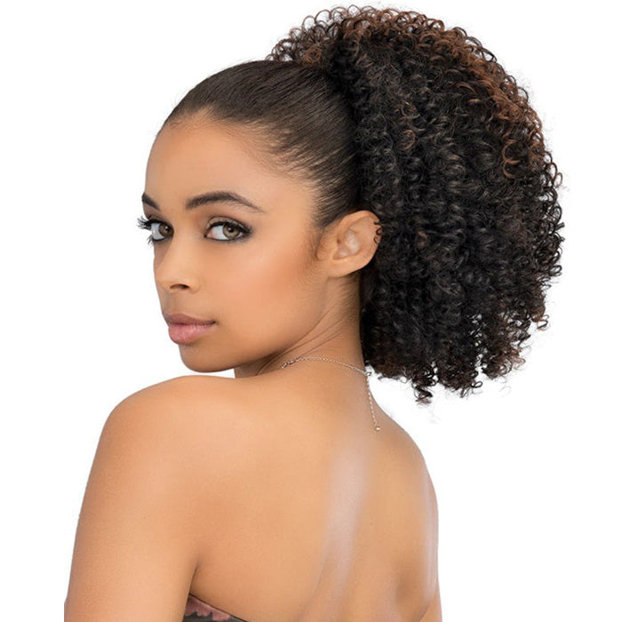 Janet Collection Every Time Noir Drawstring Ponytail - AFRO STYLISH STRING
