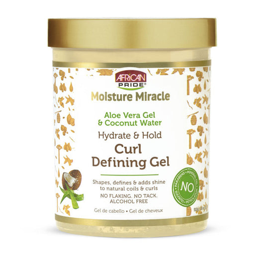 African Pride Moisture Miracle Aloe Vera Gel & Coconut Water - CURL DEFINING GEL 18 Oz