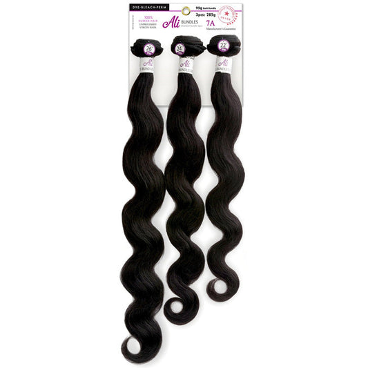 New Born Free Ali 100% Unprocessed Virgin Human Hair Brazilian Bundle 3pcs - BODY WAVE