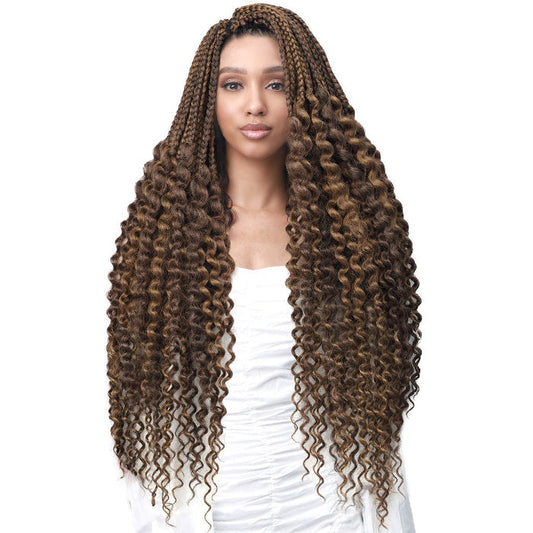 Bobbi Boss Crochet - BOMBA BOX BRAID Loose Curly Tips 28"2X