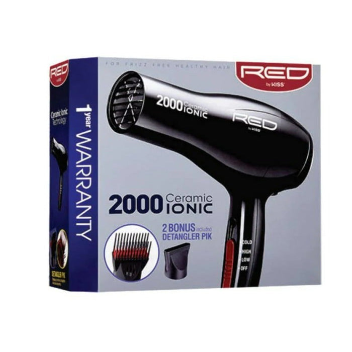 RED by Kiss Power Dryer Ceramic Ionic 2000 Upgrade