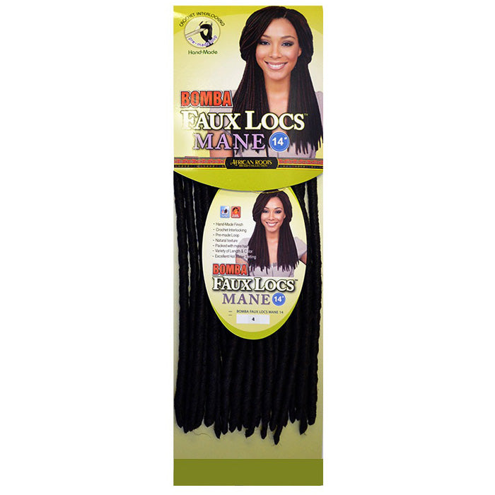 Bobbi Boss African Roots Pre-Looped Crochet Braids - BOMBA FAUX LOCS MANE 14"