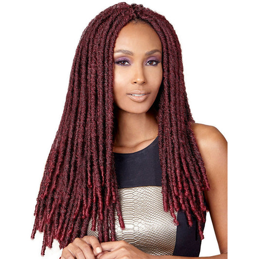 Bobbi Boss African Roots Pre-Looped Crochet Braid Senegal Bomba Dreadlocks - FAUX LOCS SOUL 18"