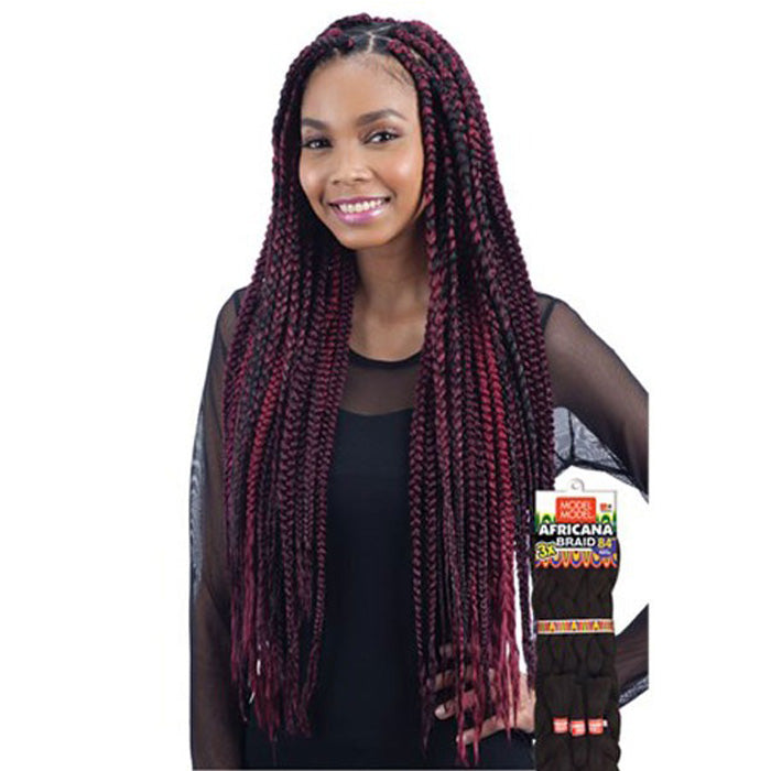Model Model Crochet Braids - 3X AFRICANA BRAID 84"