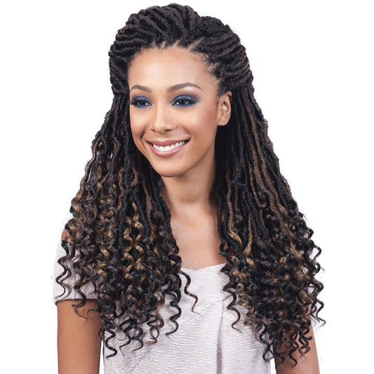 Bobbi Boss African Roots Braid Collection Crochet NU LOCS CURLY TIPS 20 Inch