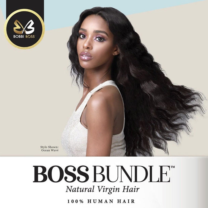 Bobbi Boss Bundle 100% Natural Virgin Hair Gold Level Weave - OCEAN WAVE 10-18"