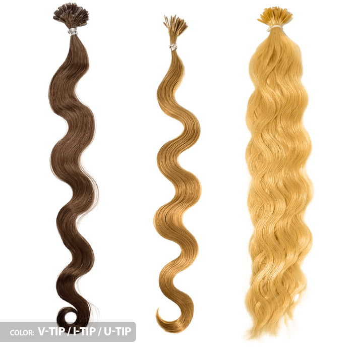 Bohyme Remi Glue Tips Extension - BODY WAVE 27/60/120 PCS (14/18/22 Inch)