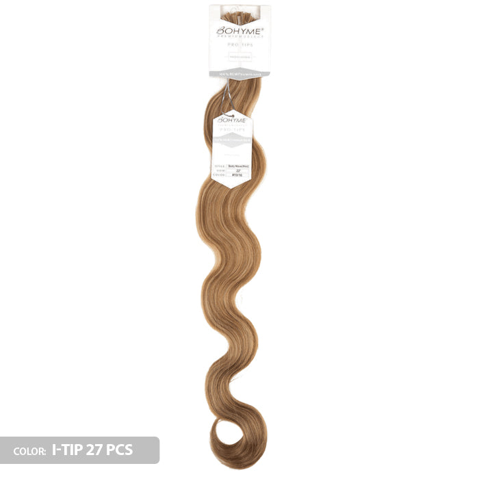 Bohyme Remi Glue Tips Extension - BODY WAVE 27/60/120 PCS (14/18/22 Inch)