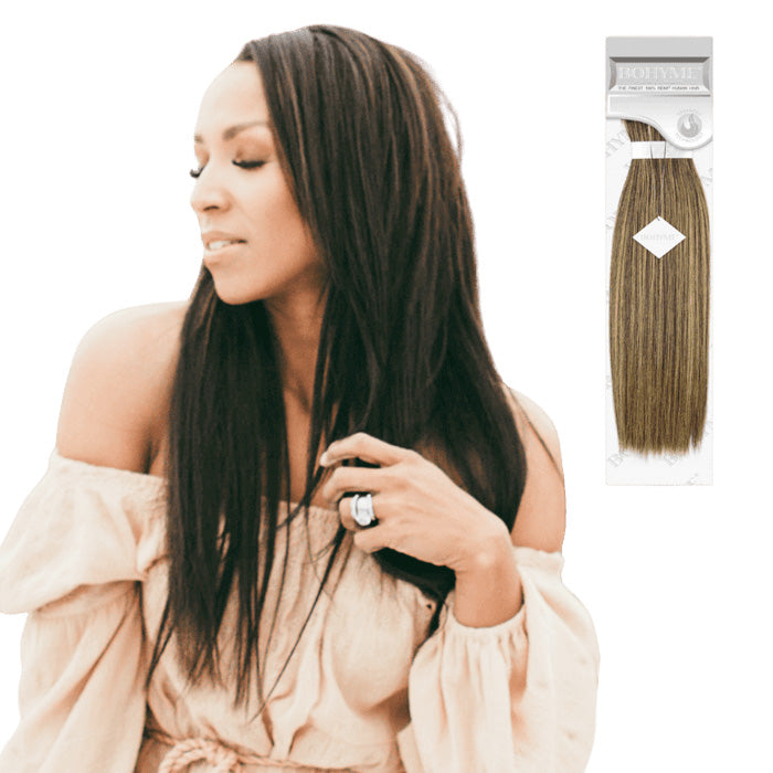 Bohyme Classic 100% Remi Human Hair Weave - VELVET YAKI 10/12/14/16" (Machine Tied)