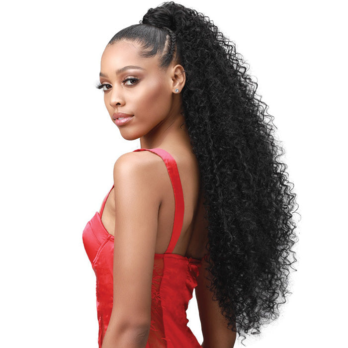Bobbi Boss Wrap Ponytail - NATURAL JERRY CURL 30"