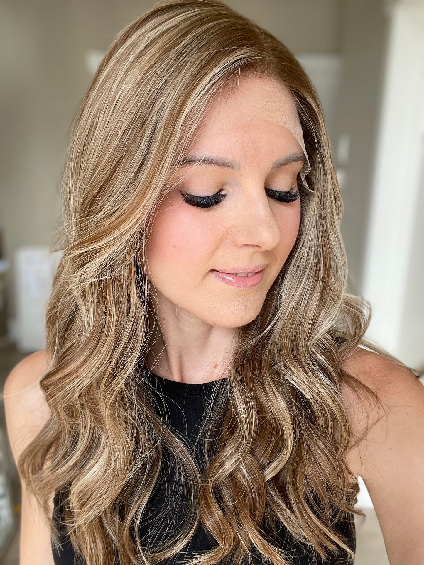 RESERVED: 23" Chava Luxury Cap Lace Top Wig (M) (FINAL SALE)