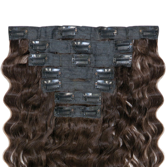 Saga 100% Human Hair Premium Clip In Weave - BREEZE WAVE 18" 7 Pcs