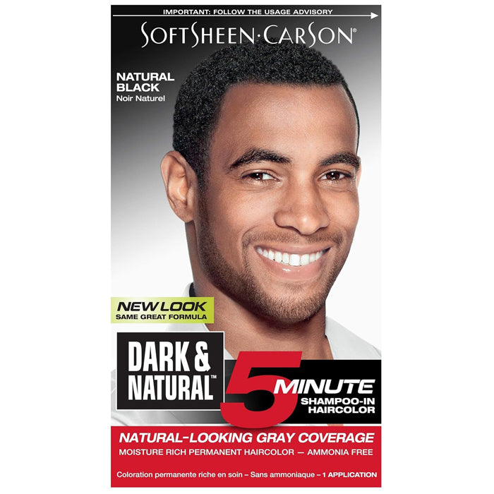 SoftSheen Carson Men's 5 Minute Shampoo-In Haircolor - DARK & NATURAL