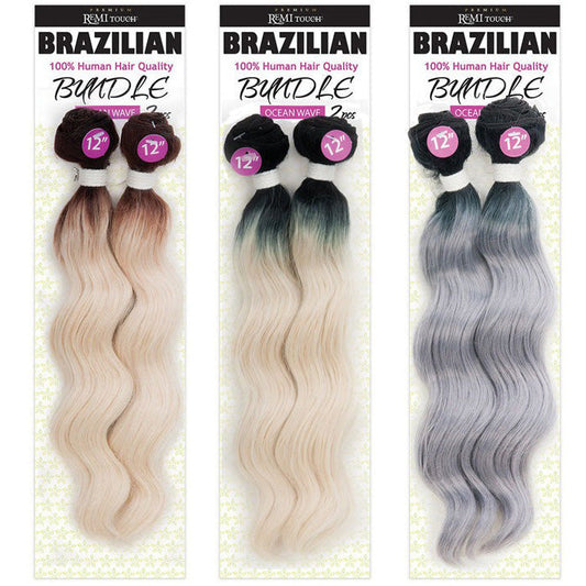 New Born Free Brazilian Premium Remi Touch Bundle Weave - OCEAN WEAVE 2 PCS 10-18"