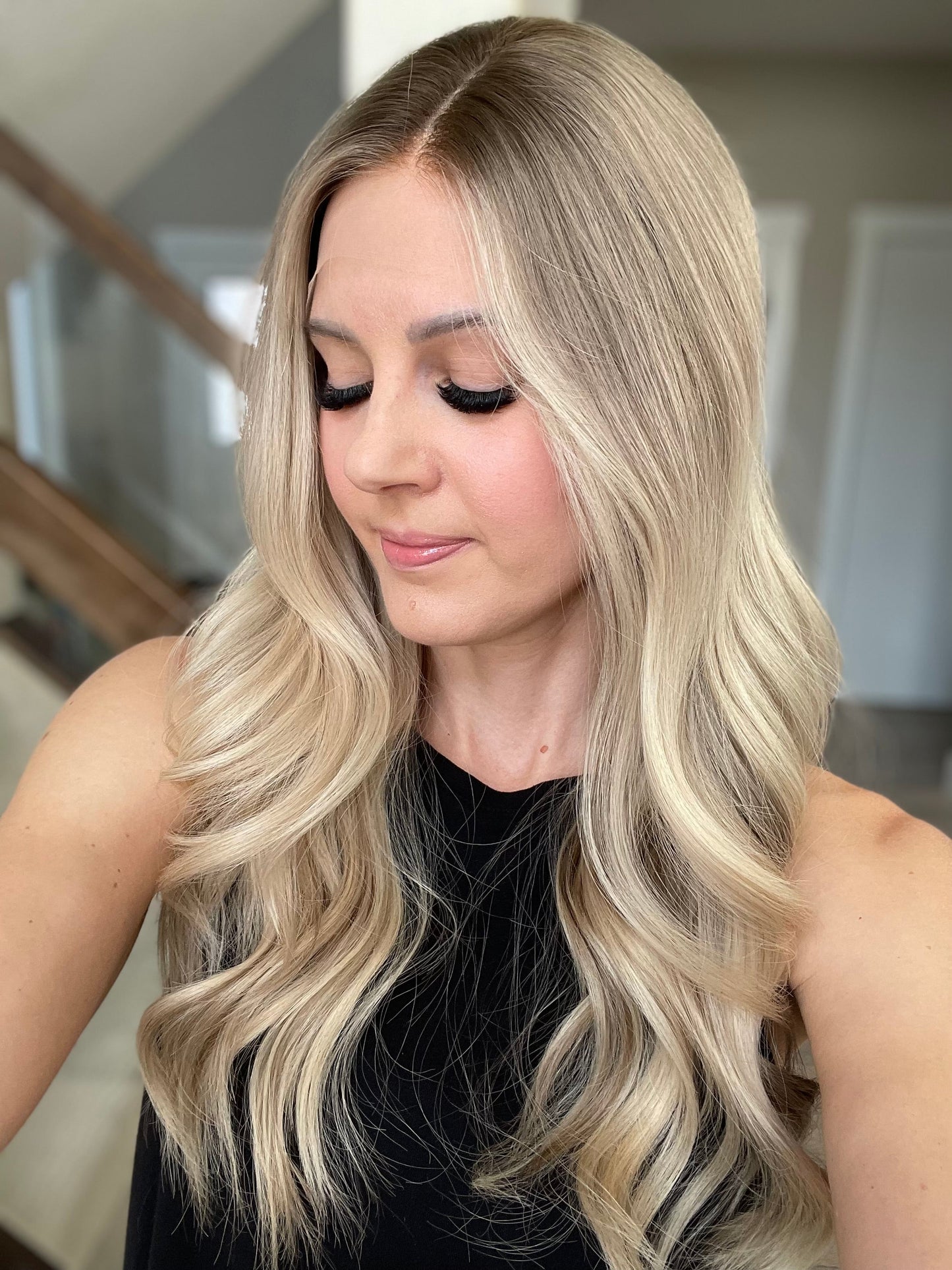 Reserved for Zennette - 25" Ashley Luxury Cap Lace Top Wig (M)