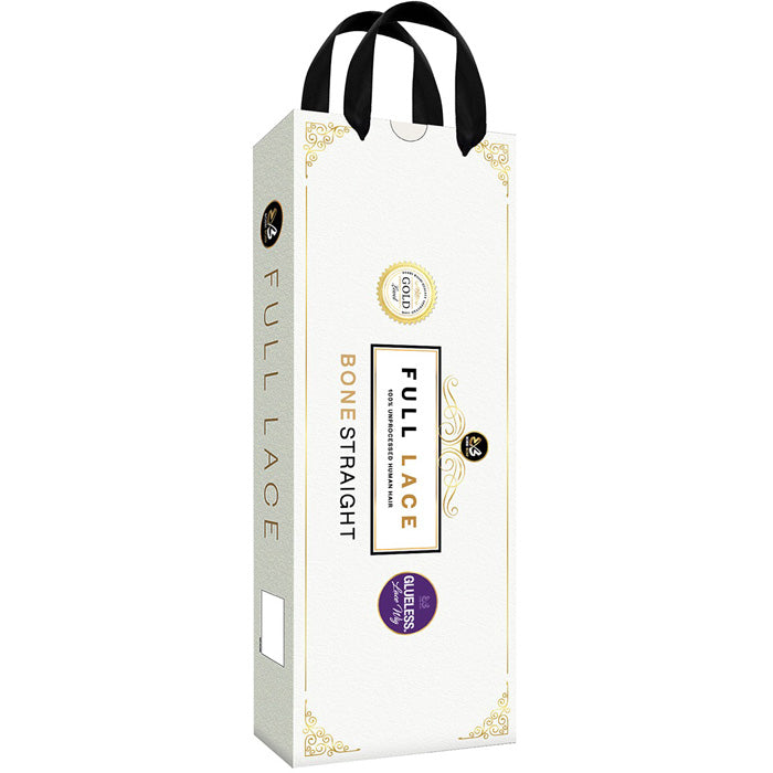 Bobbi Boss Bone Straight Glueless 100% Unprocessed Human Hair Hand-Tied Full Lace Wig - FLH010-NATURAL CURL 24"