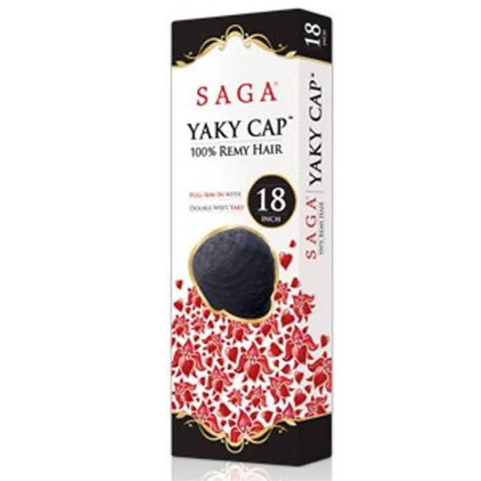 Saga 100% Remy Human Hair Full Wig - YAKY CAP 22/24"