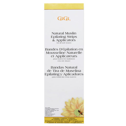 GiGi Natural Muslin Epilating & Applicators Combo Pack