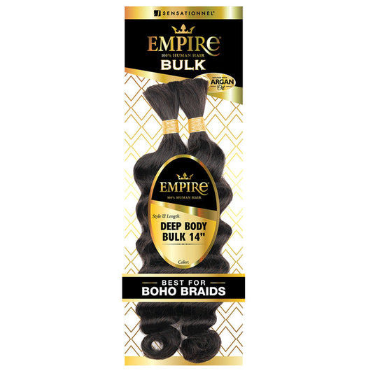 Sensationnel Empire 100% Human Hair Braids Bulk - DEEP BODY BULK 14"