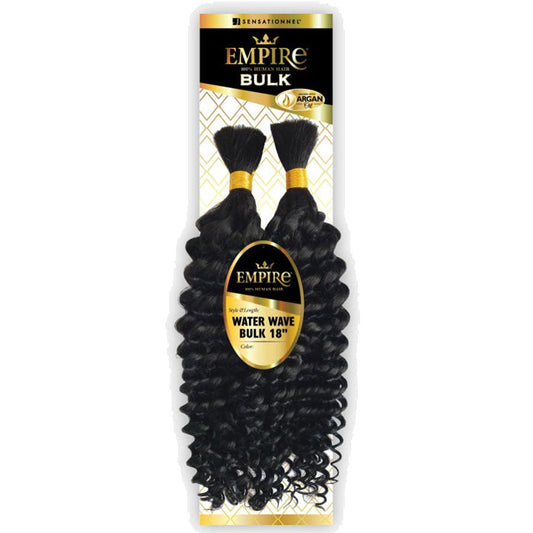 Sensationnel Empire Human Hair Braids - WATER WAVE BULK 18" / 22"