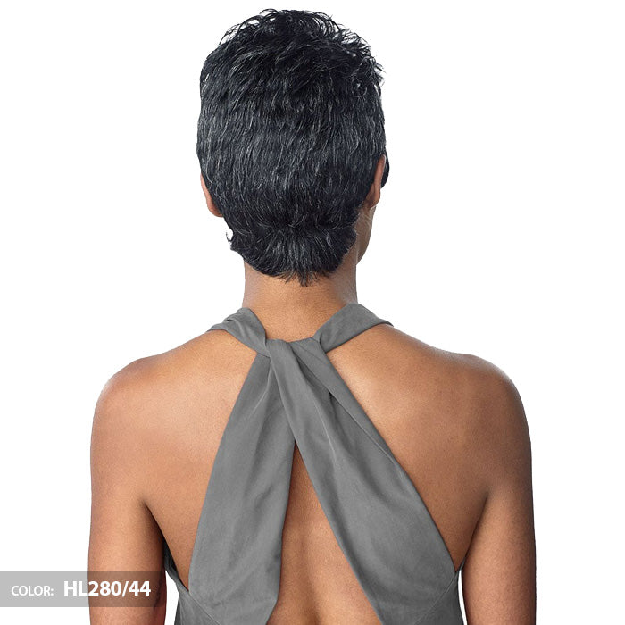 Sensationnel Salt & Pepper Human Hair Empire Wig MONA