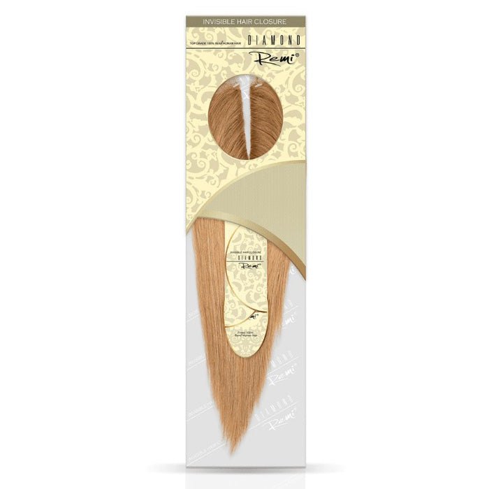 Diamond Remi Human Hair Invisible Closure - STRAIGHT 12"