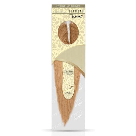 Diamond Remi Human Hair Invisible Closure - STRAIGHT 12"