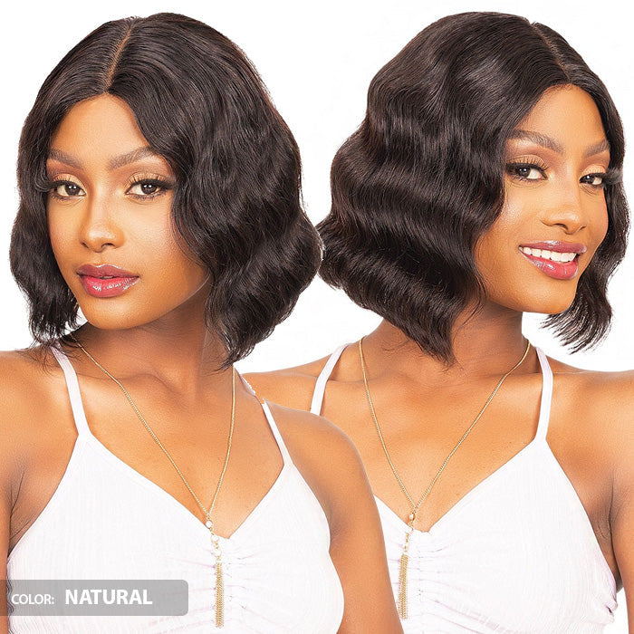Janet Collection Natural Deep Part Wig 100% Natural Virgin Remy Human Hair Lace Front Wig - OKSANA