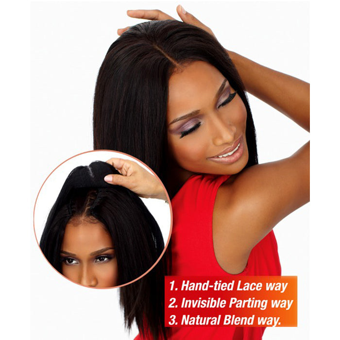 Sensationnel Goddess 100% Remi Human Hair 3 Way Part Closure - YAKI 10-12/14-16"