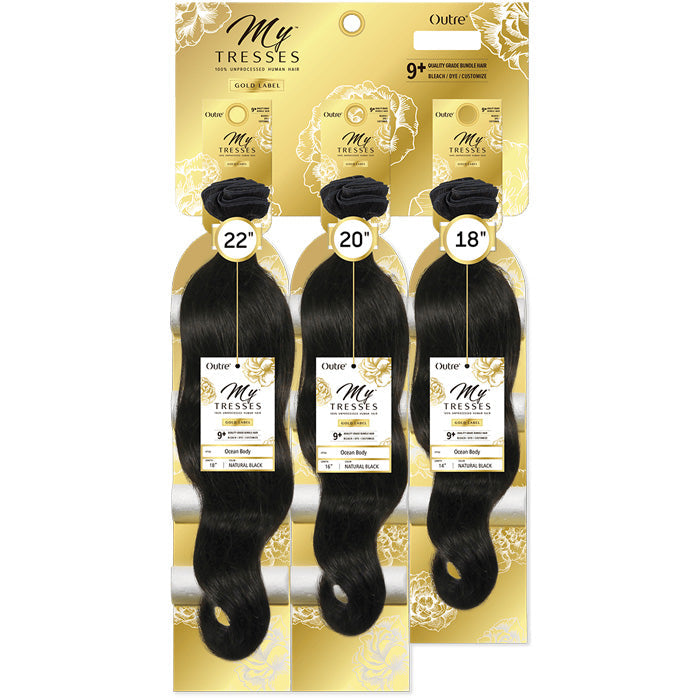 Outre MyTresses Gold Label 100% Unprocessed Human Hair Weave OCEAN BODY (MULTI) 12/14/16, 14/16/18
