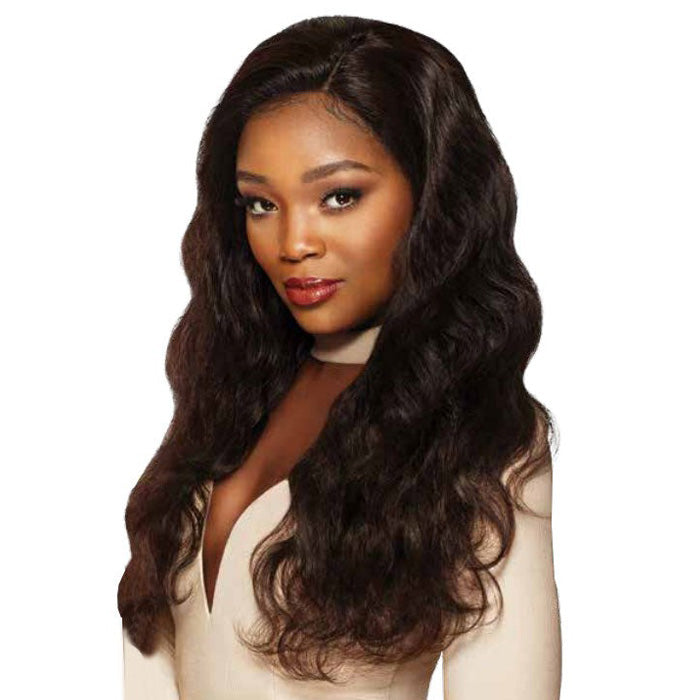 Outre Simply 100% Non Processed Human Hair 360 Silk Lace Frontal Band Hair Piece - NATURAL STRAIGHT 14"-16"