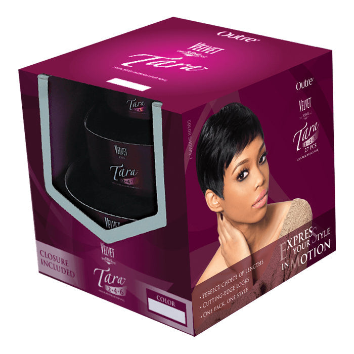 Outre Velvet 100% Remi Human Hair Weave TARA123 - 27 Pcs (Closure Included)