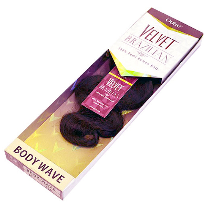 Outre Velvet Brazilian 100% Remi Human Hair Weave - BODY WAVE 10-18"