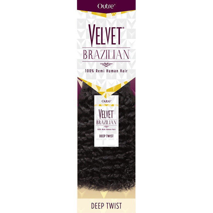 Outre Velvet Brazilian 100% Remi Human Hair Weave DEEP TWIST 10-14 Inch