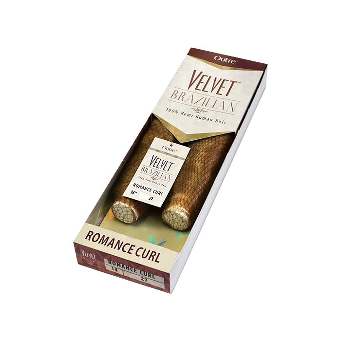 Outre Velvet Brazilian 100% Remi Human Hair Weave ROMANCE CURL (10 - 18 Inch)