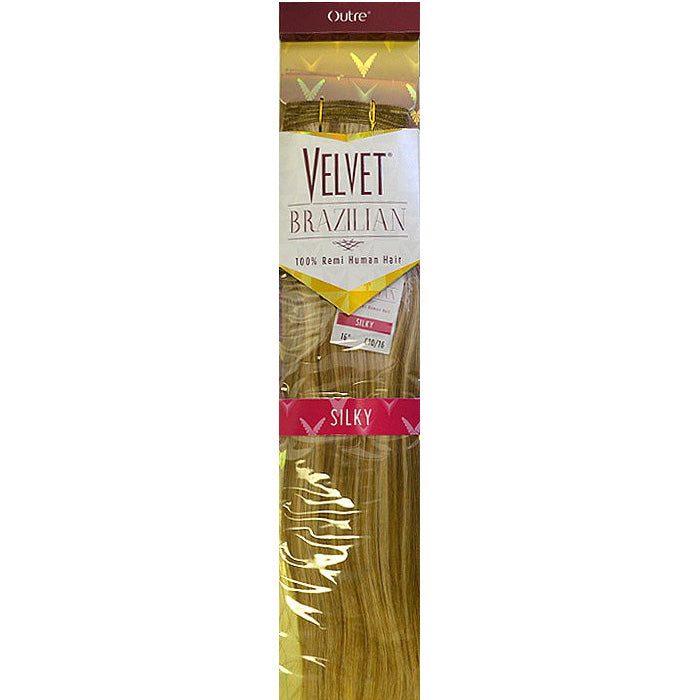 Outre Velvet Brazilian 100% Remi Human Hair Weave - SILKY 16/18 inch