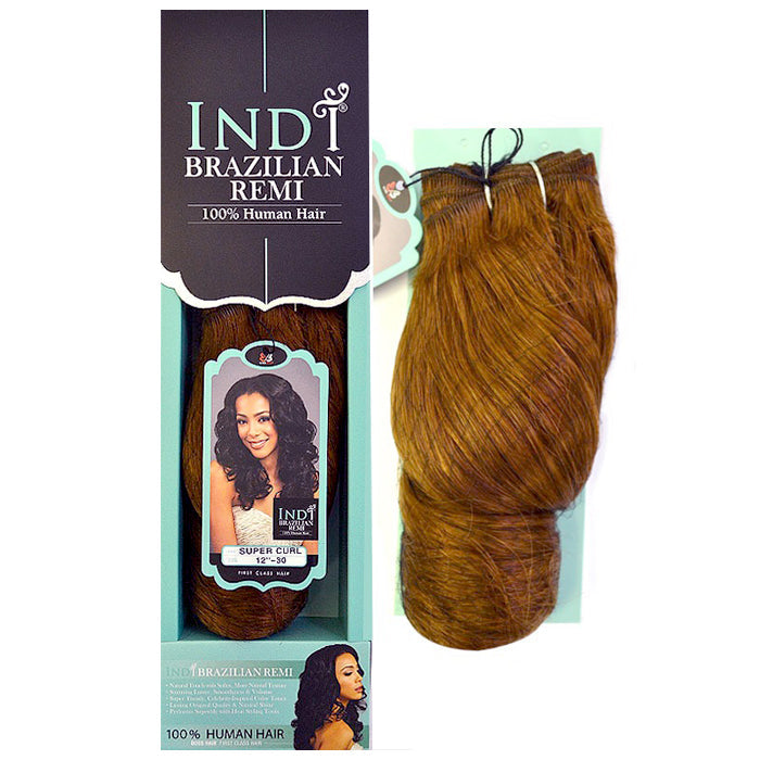 Bobbi Boss Indi Brazilian Remi 100% Human Hair Weave - SUPER CURL 10-18"